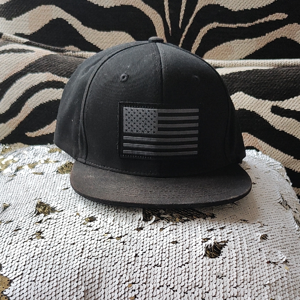 Black American Flag Cap